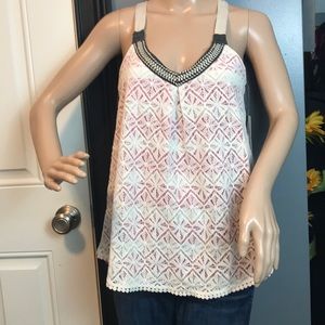 Rewind tank. Pretty over lay designs size medium